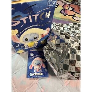 Miniso Disney Stitch Eat Something Before Sleep Plush - Milk Tea -NEW Sealed Bag
